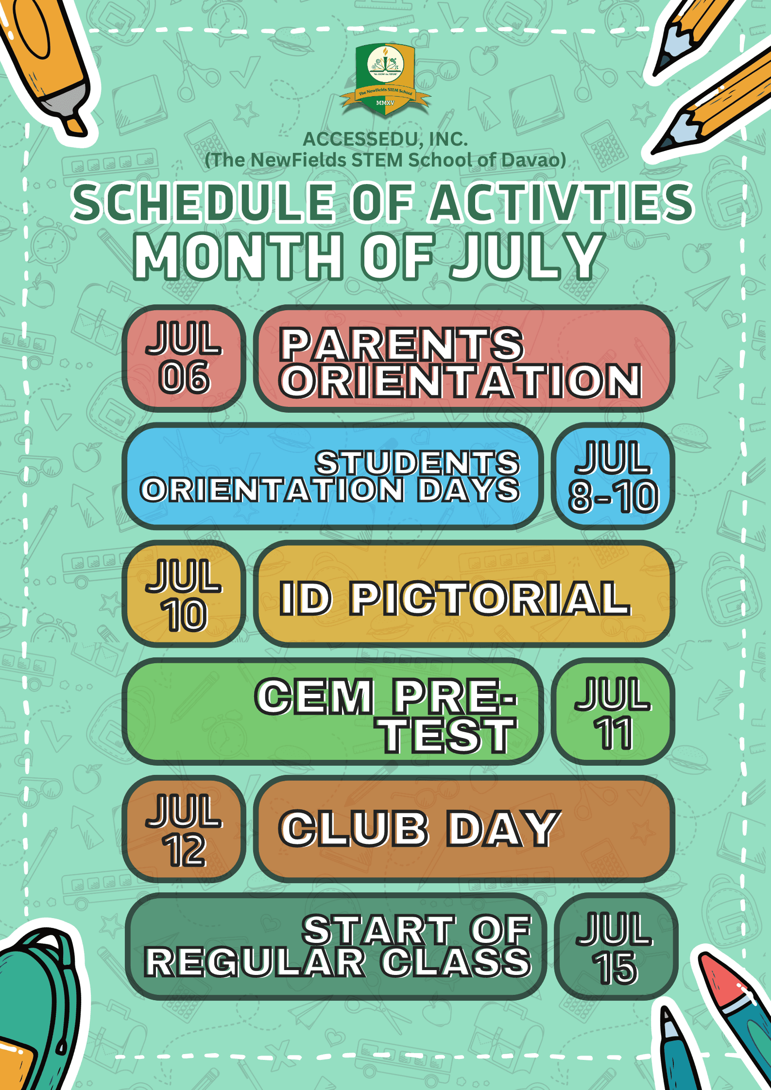July Activities